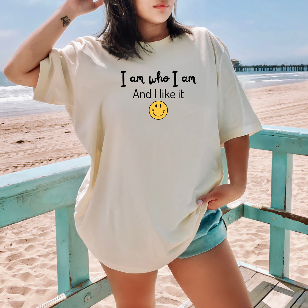 Happy face tee for women